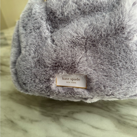 Kate Spade Plush Lavender Bunny Ear Purse - Picture 3 of 8